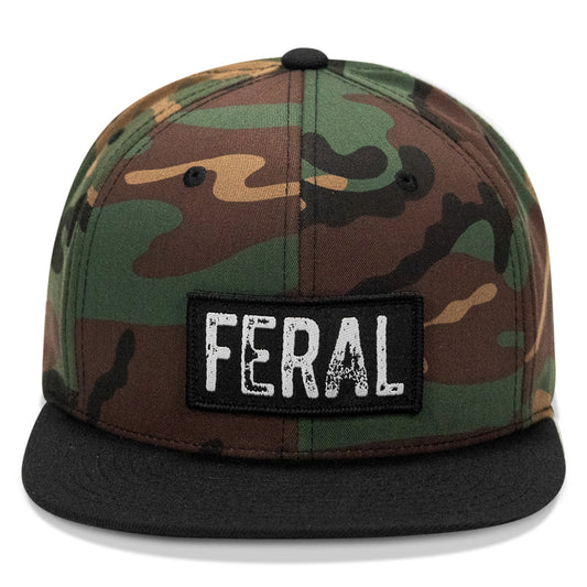 FERAL Patch Flatbill Snapback Hat