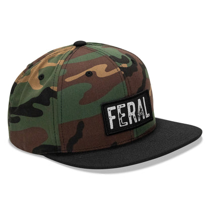 FERAL Patch Flatbill Snapback Hat