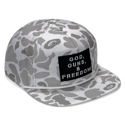 God, Guns, & Freedom Patch Flatbill Hat
