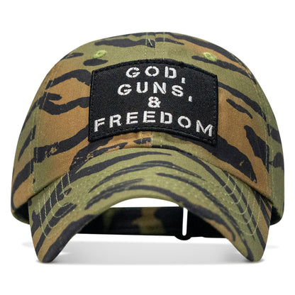 Ripstop God, Guns and Freedom Lifestyle Patch Low Profile Hat