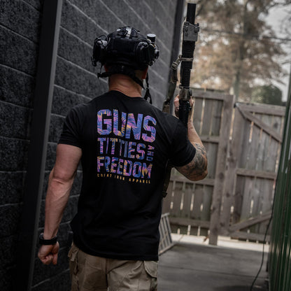 Guns, Titties And Freedom Men's T-Shirt
