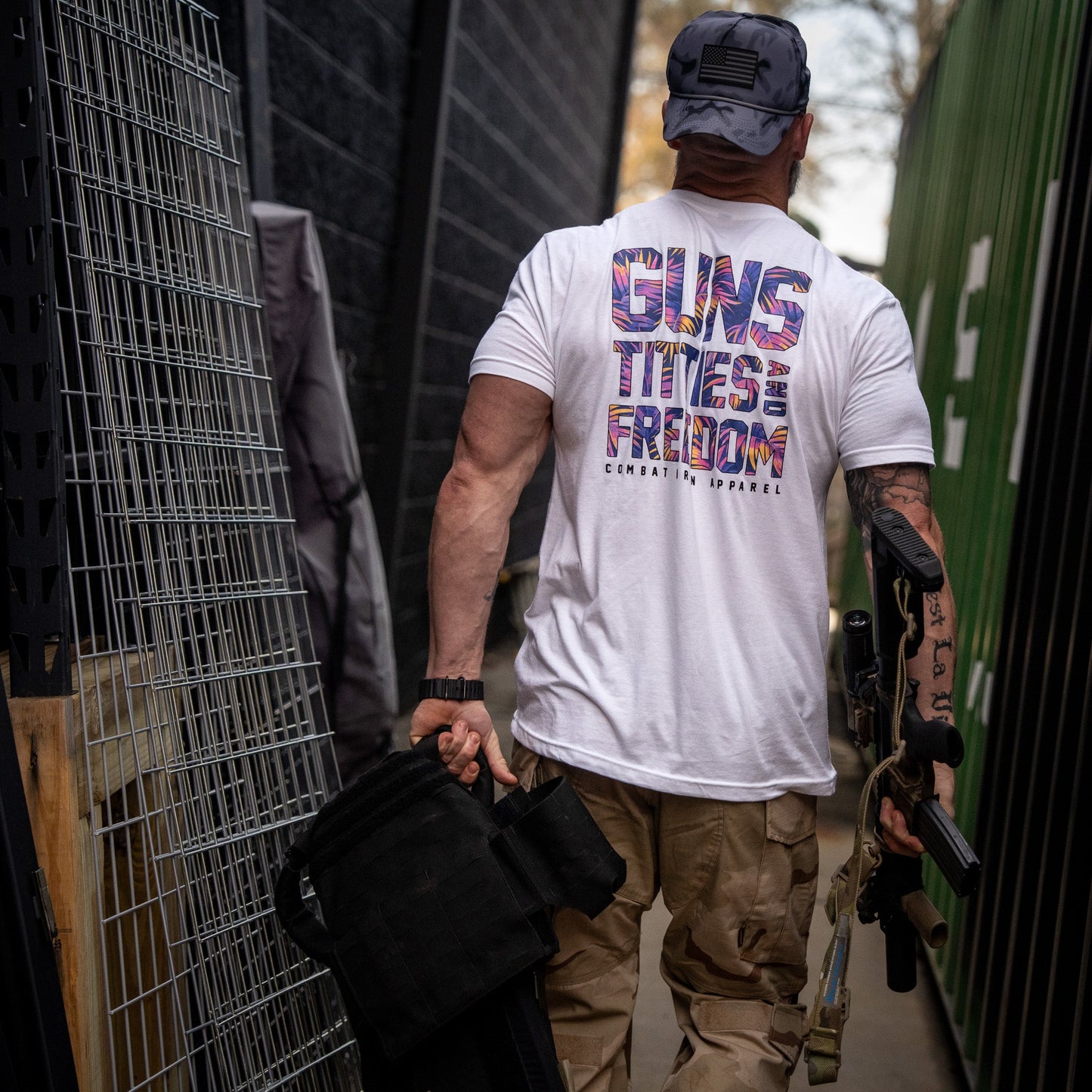 Guns, Titties And Freedom Men's T-Shirt