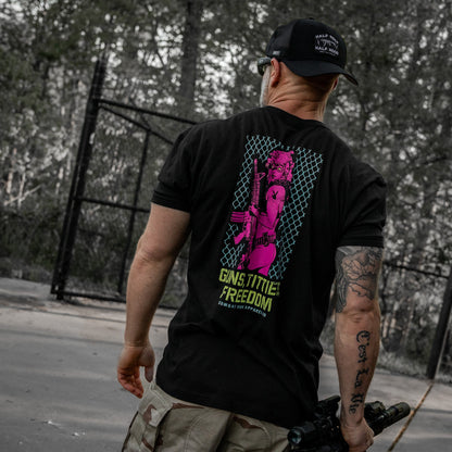 Guns, Titties, Freedom: Tactical Temptation Men's T-Shirt