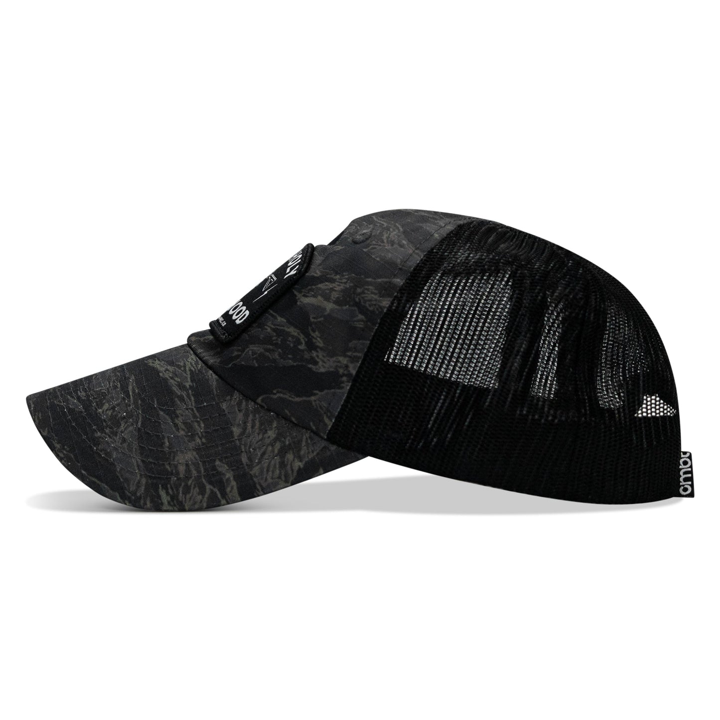 Half Holy. Half Hood Patch. Tactical Ripstop Mesh Snapback Hat