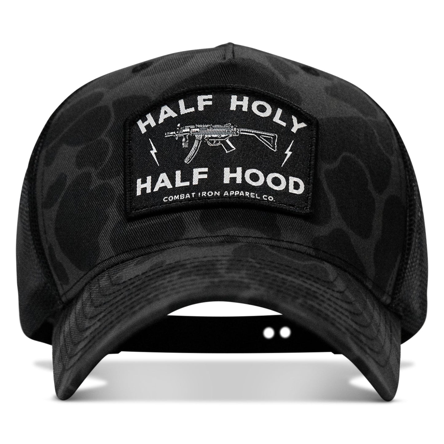 Half Holy. Half Hood. Patch Snapback Hat