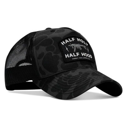 Half Holy. Half Hood. Patch Snapback Hat