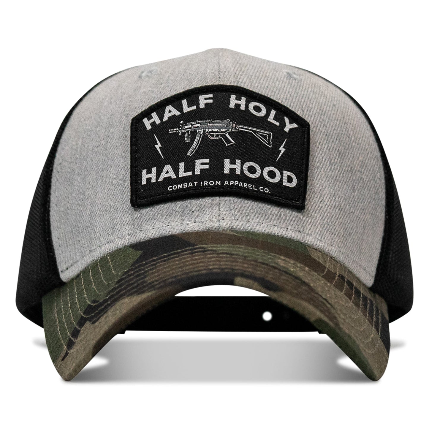 Half Holy. Half Hood. Patch Snapback Hat