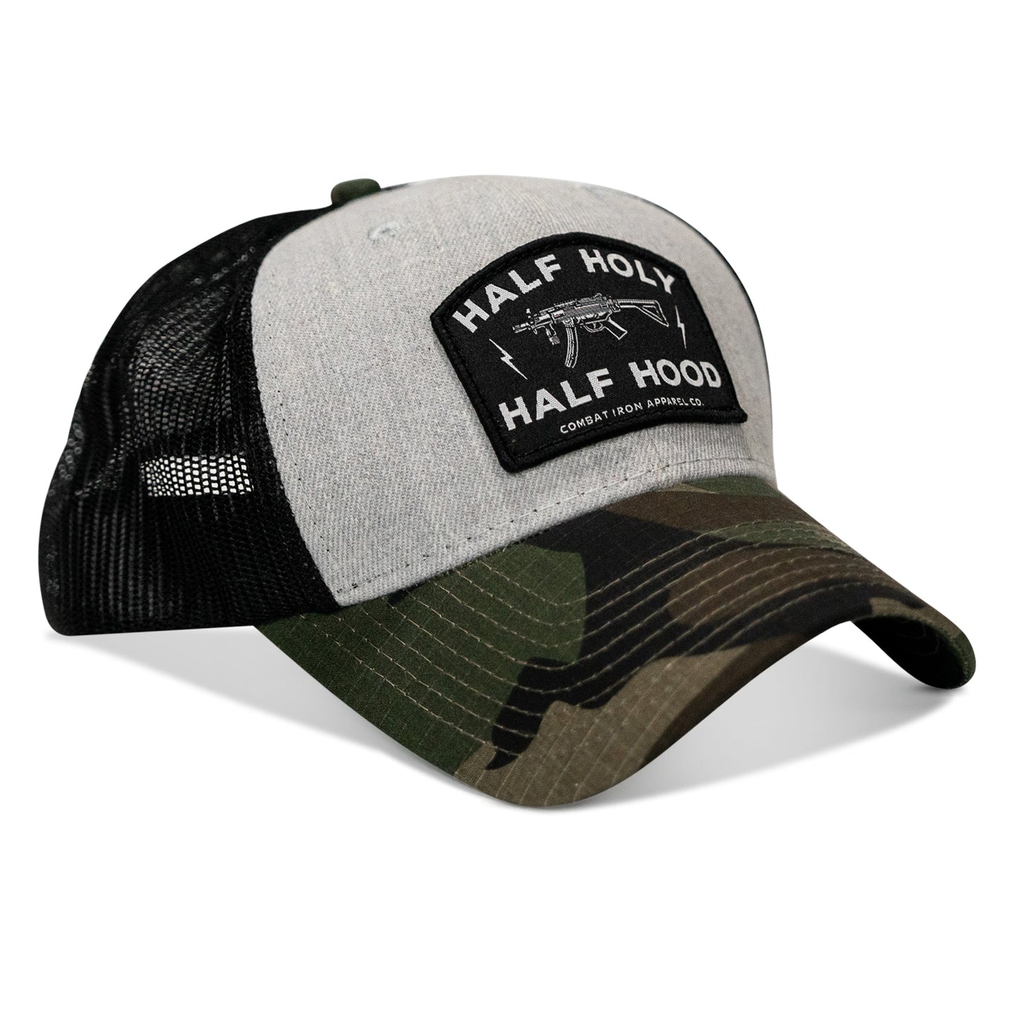 Half Holy. Half Hood Patch Original Ripstop Snapback Hat