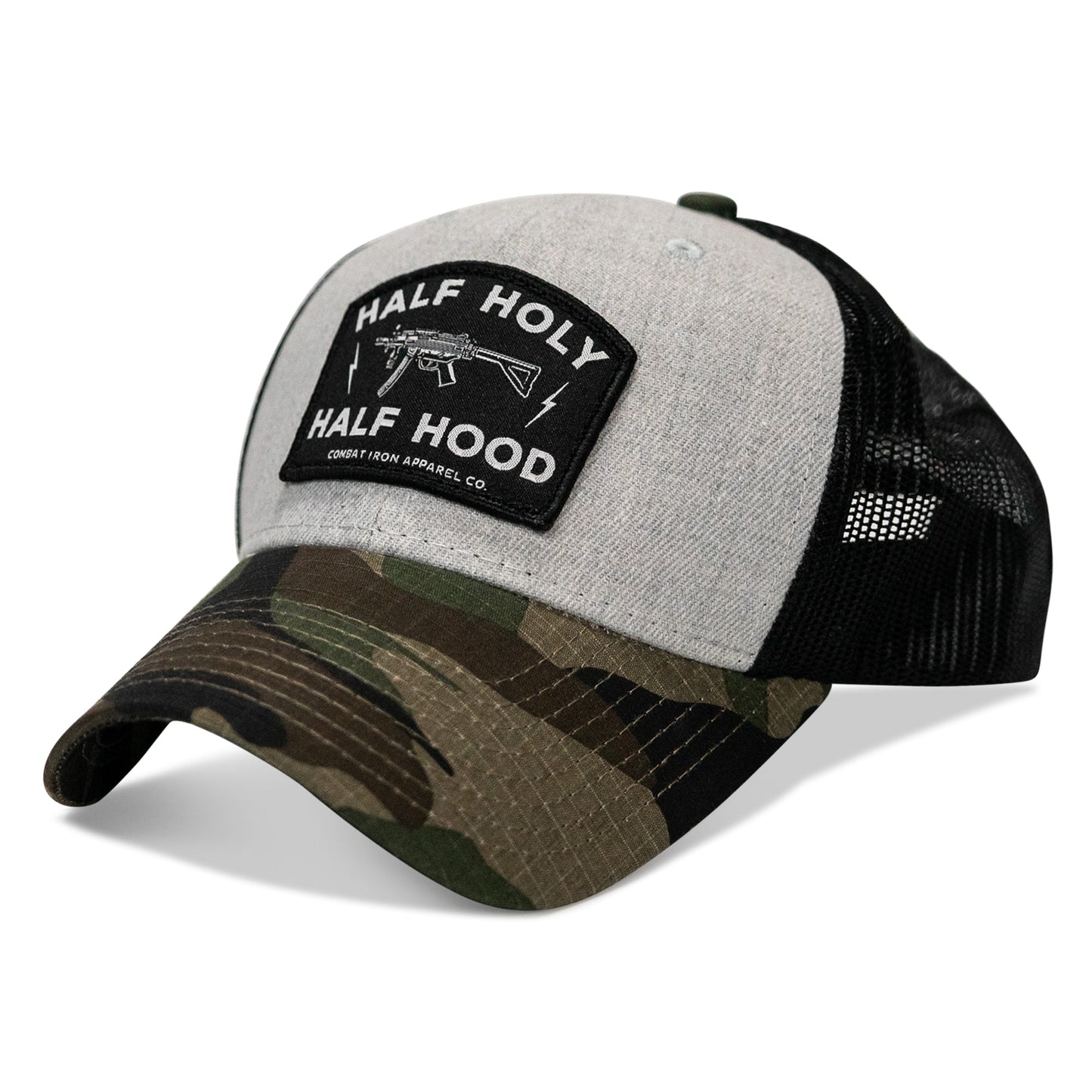 Half Holy. Half Hood Patch Original Ripstop Snapback Hat