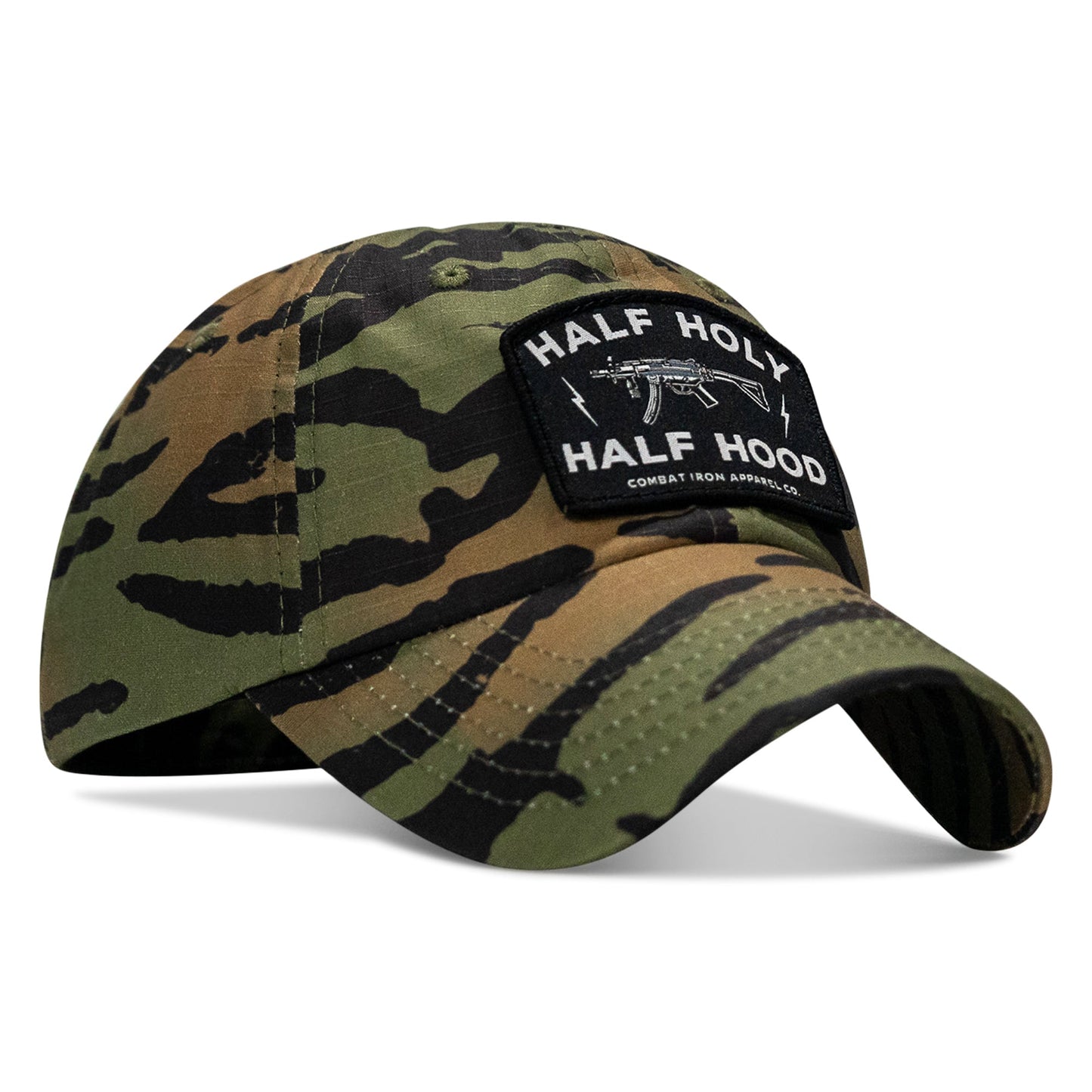 Half Holy. Half Hood Patch. Tactical Ripstop Mesh Snapback Hat