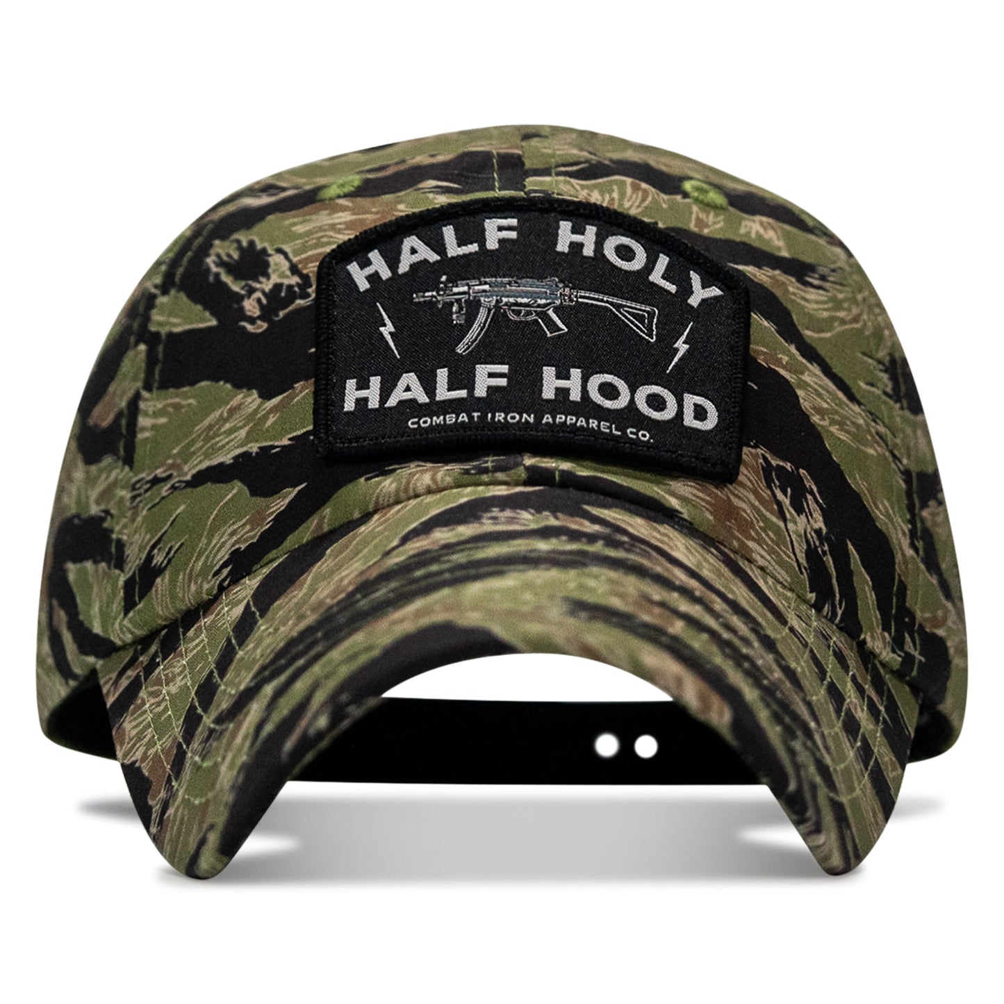 Half Holy. Half Hood Patch. Tactical Ripstop Mesh Snapback Hat