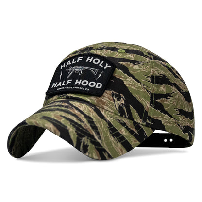 Half Holy. Half Hood Patch. Tactical Ripstop Mesh Snapback Hat
