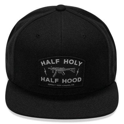 Half Holy. Half Hood. Flatbill Hat