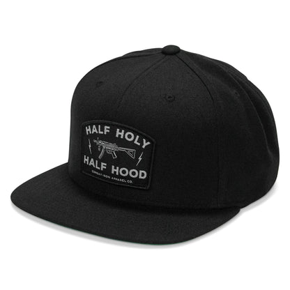Half Holy. Half Hood. Flatbill Hat