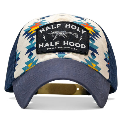Half Holy. Half Hood Patch. Tactical Ripstop Mesh Snapback Hat
