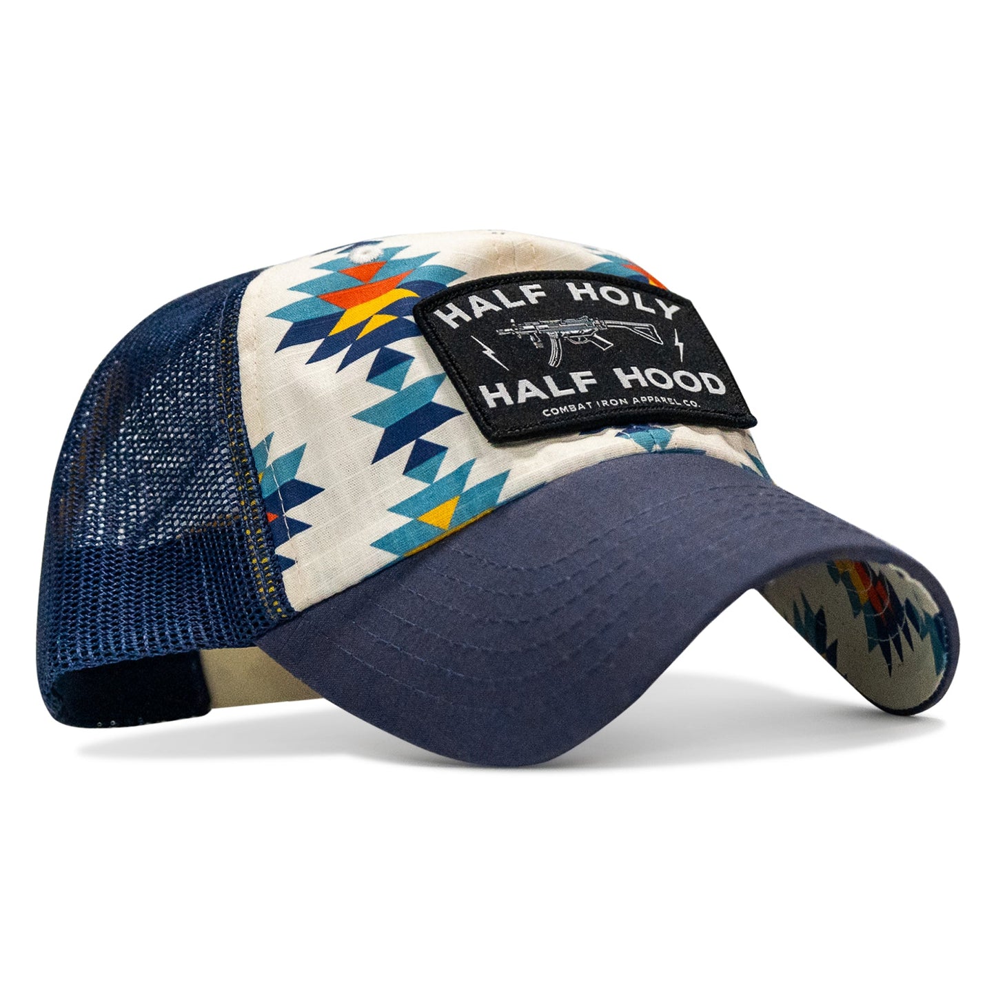 Half Holy. Half Hood Patch. Tactical Ripstop Mesh Snapback Hat