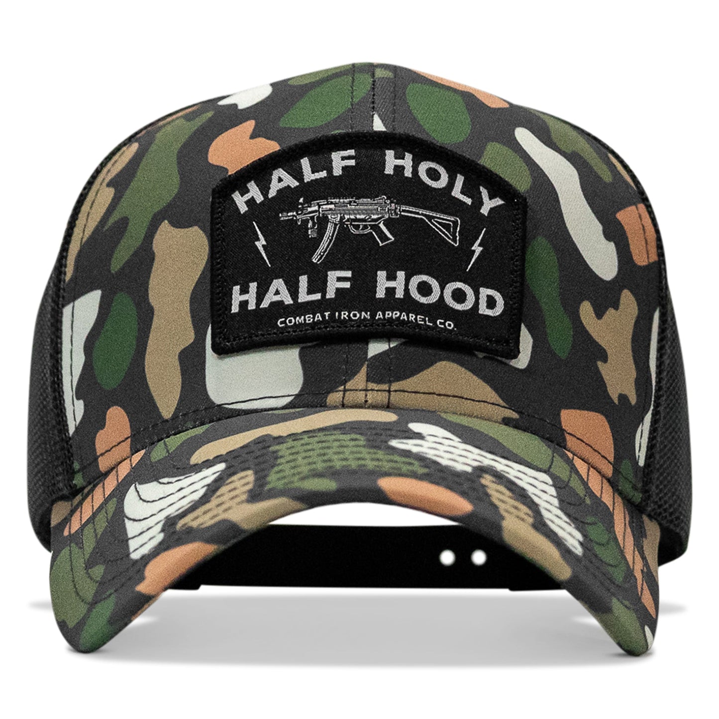 Half Holy. Half Hood. Patch Snapback Hat
