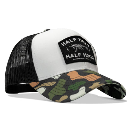 Half Holy. Half Hood. Patch Snapback Hat