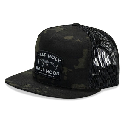 Half Holy. Half Hood. Flatbill Hat
