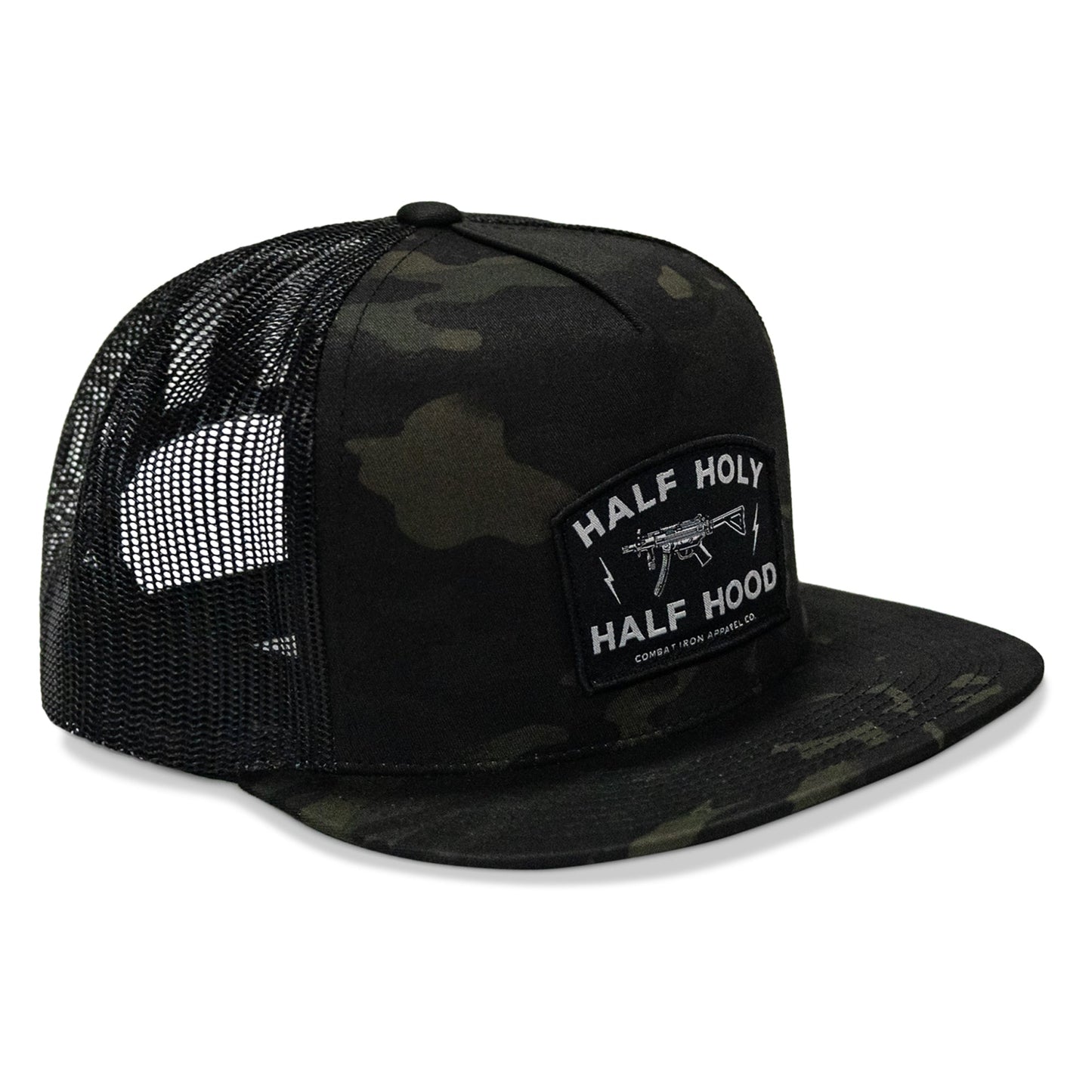 Half Holy. Half Hood. Flatbill Hat