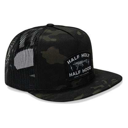 Half Holy. Half Hood. Flatbill Hat