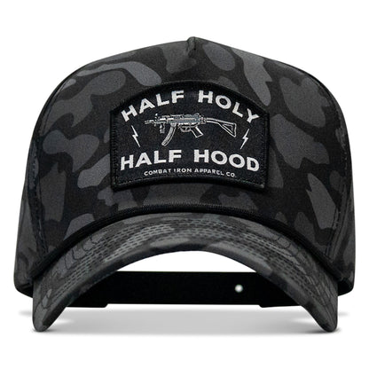 Half Holy. Half Hood. Patch 5 Pannel Rope Snapback