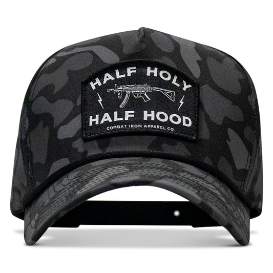 Half Holy. Half Hood. Patch 5 Pannel Rope Snapback