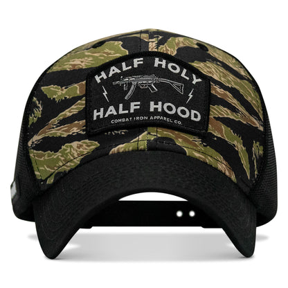 Half Holy. Half Hood Patch Original Ripstop Snapback Hat