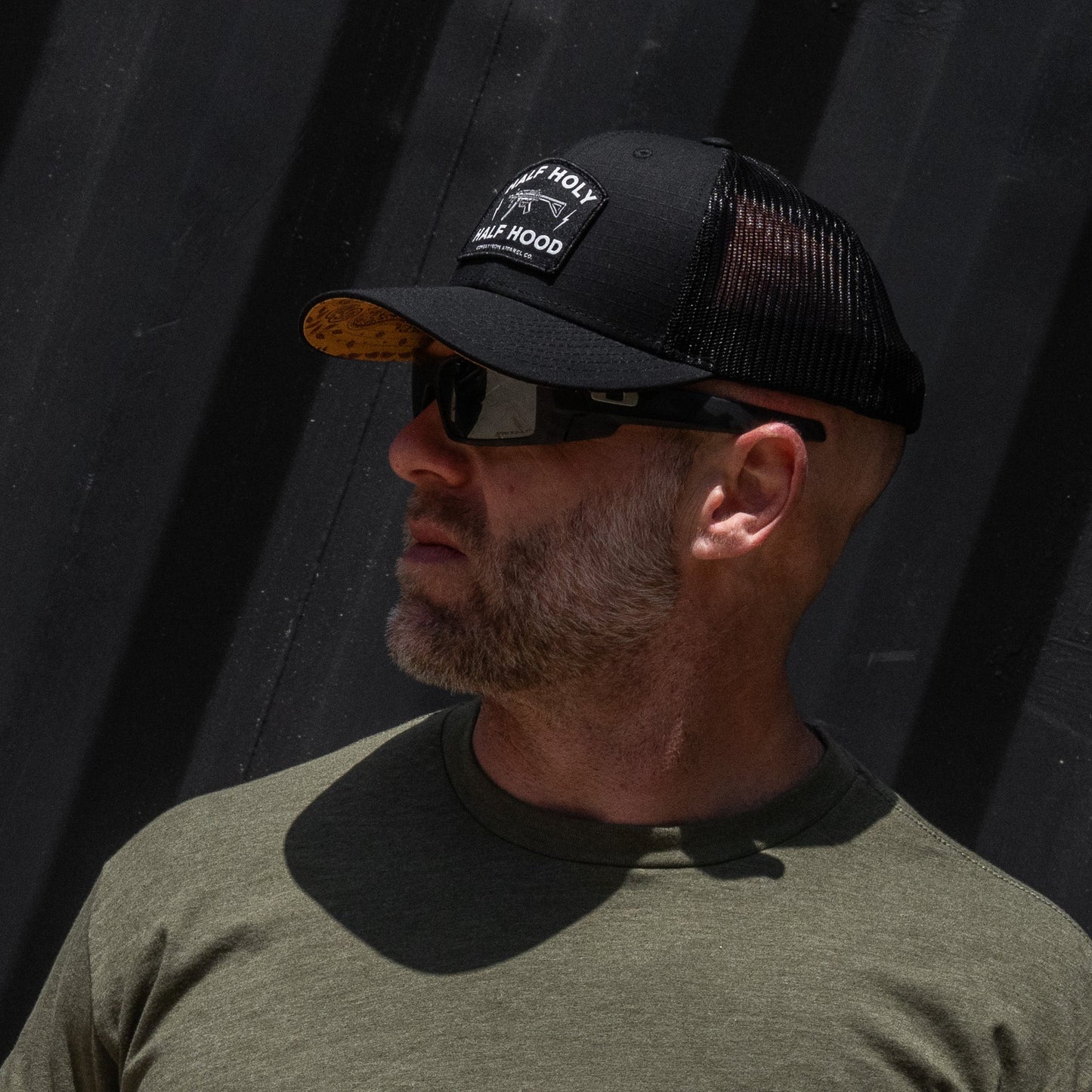 Half Holy. Half Hood Patch Original Ripstop Snapback Hat