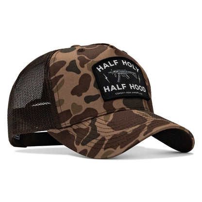 Half Holy. Half Hood. Patch Snapback Hat