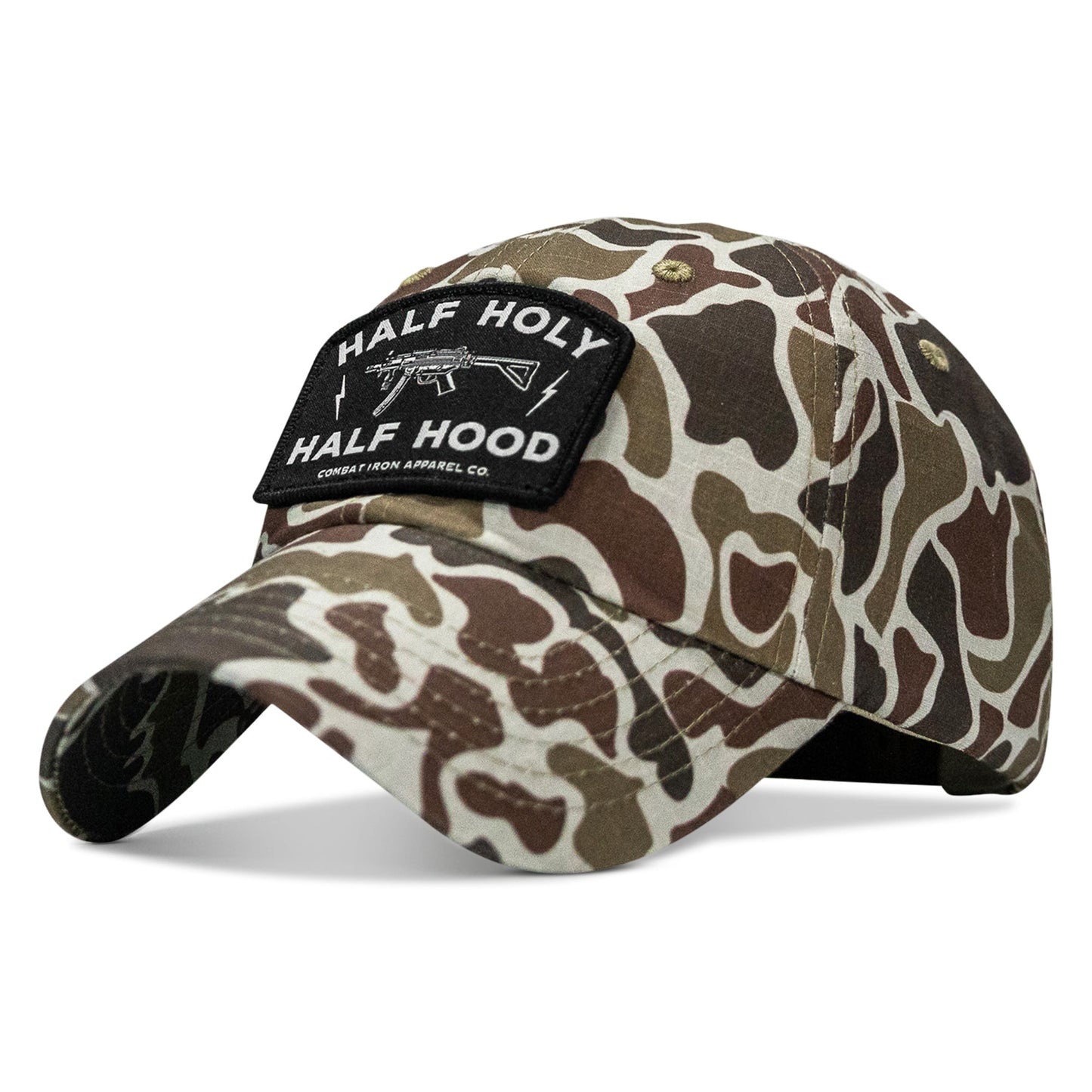 Half Holy. Half Hood Patch. Tactical Ripstop Mesh Snapback Hat