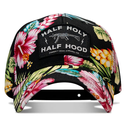 Half Holy. Half Hood. Patch Snapback Hat