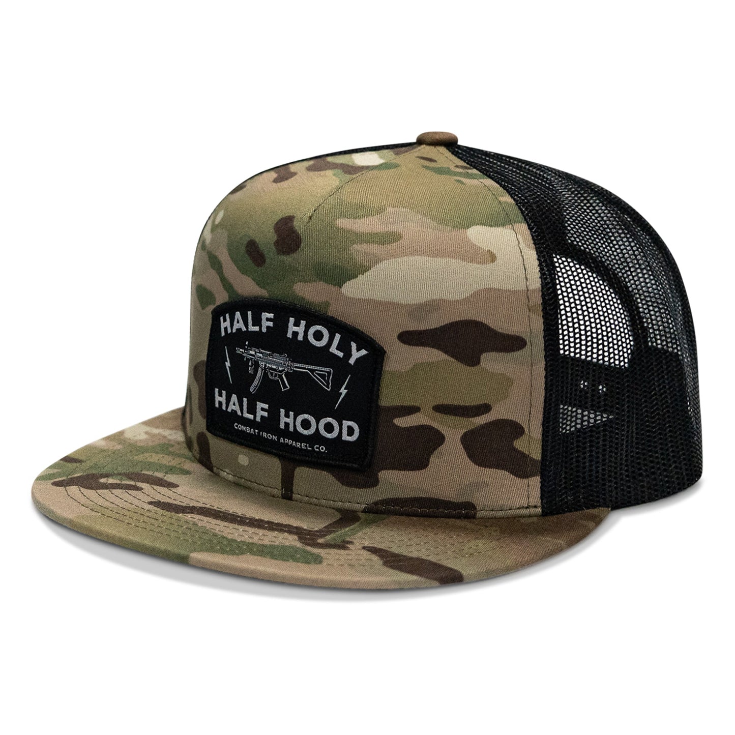 Half Holy. Half Hood. Flatbill Hat