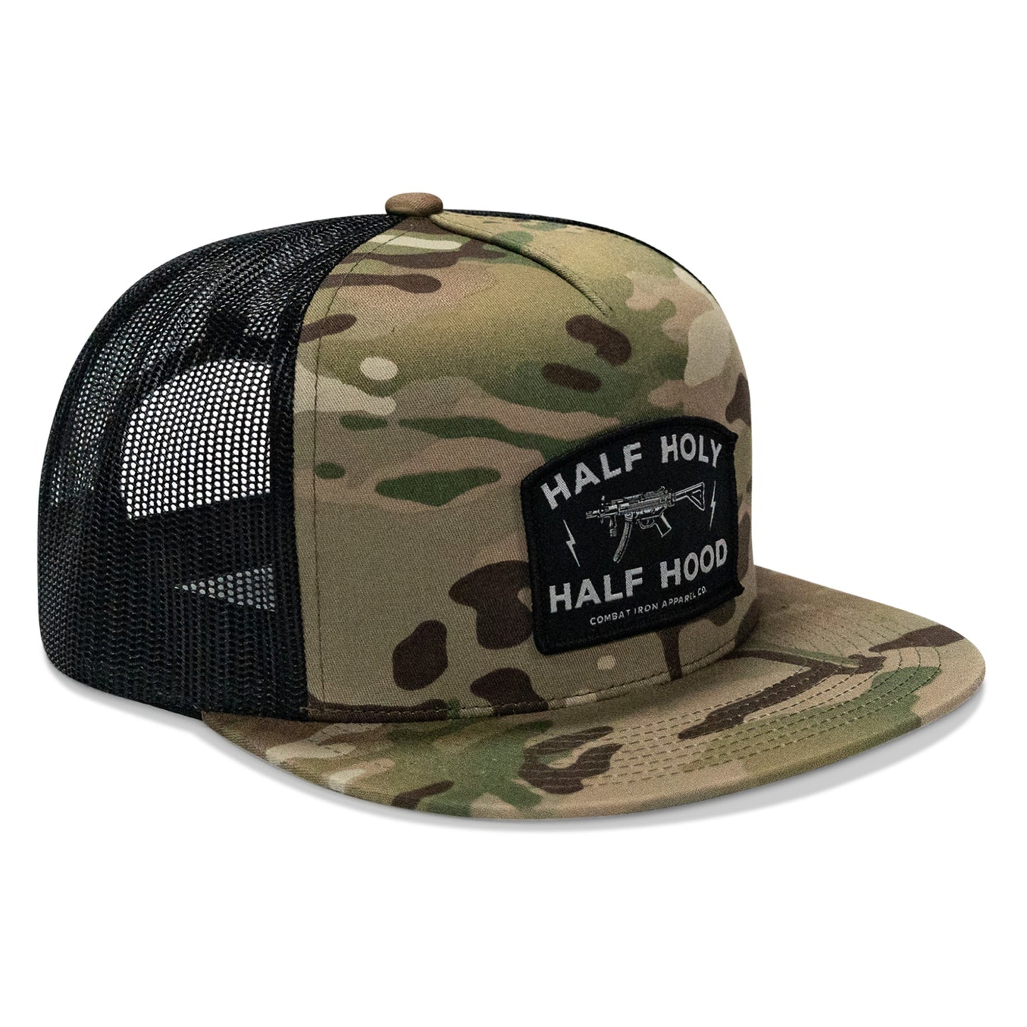 Half Holy. Half Hood. Flatbill Hat