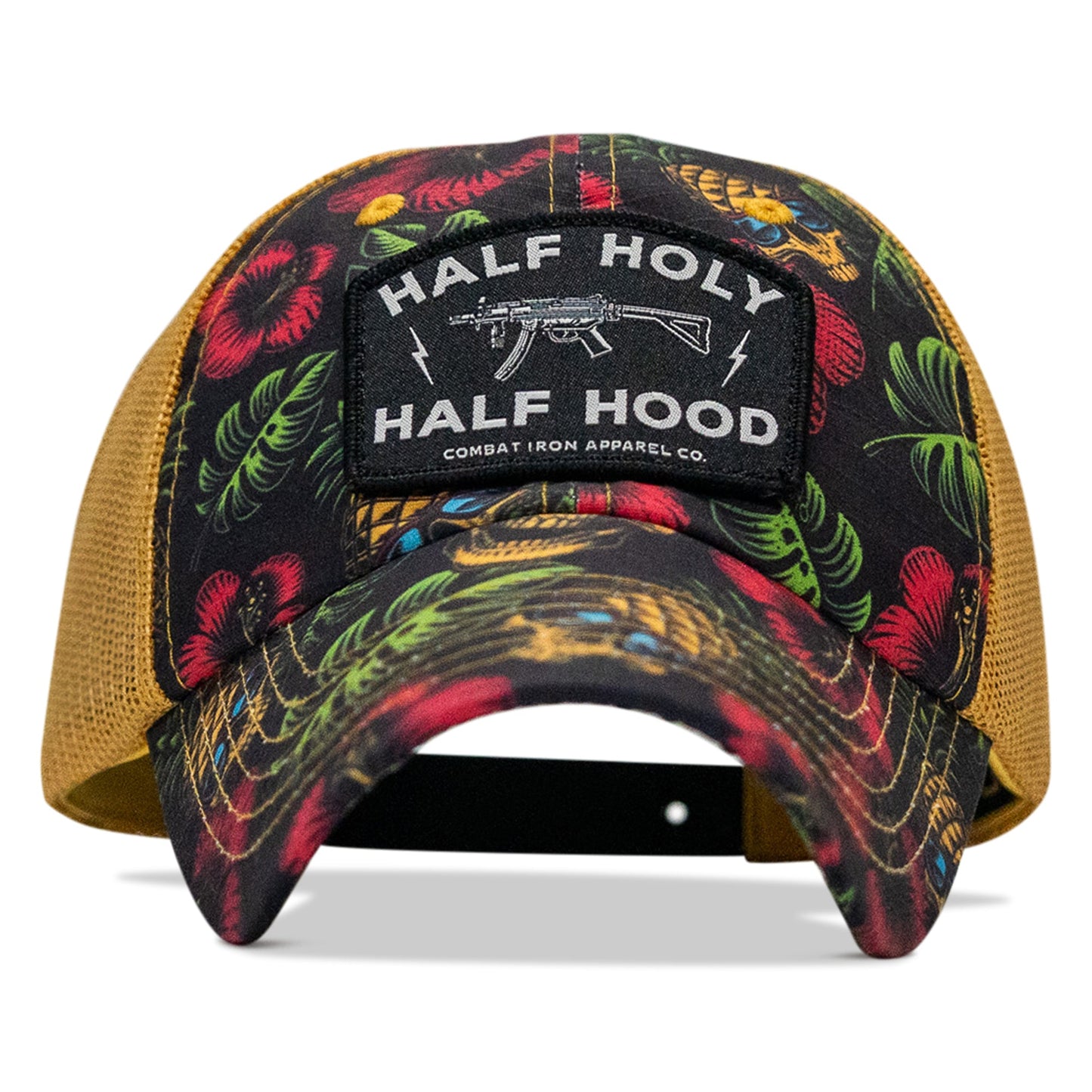 Half Holy. Half Hood Patch. Tactical Ripstop Mesh Snapback Hat