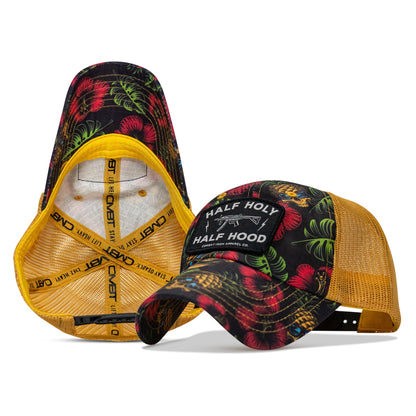 Half Holy. Half Hood Patch. Tactical Ripstop Mesh Snapback Hat