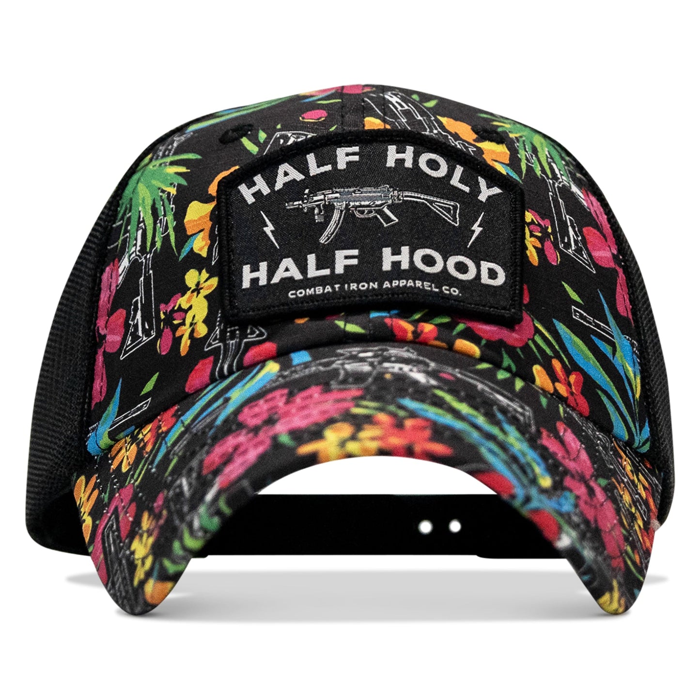 Half Holy. Half Hood Patch. Tactical Ripstop Mesh Snapback Hat