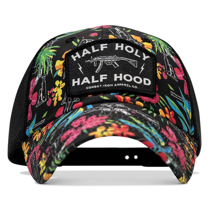 Half Holy. Half Hood Patch. Tactical Ripstop Mesh Snapback Hat