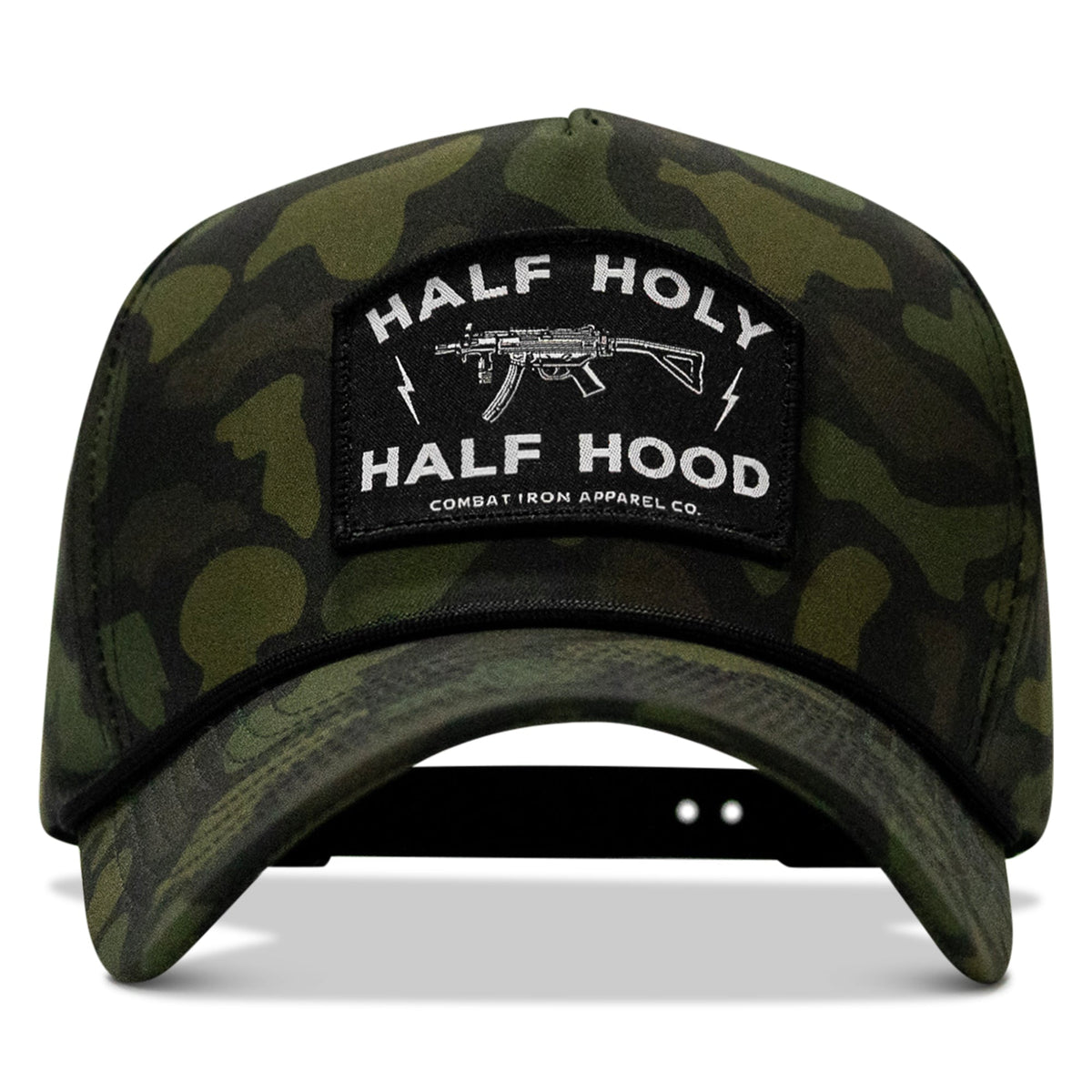 Half Holy. Half Hood. 5 Pannel Rope Snapback Hat
