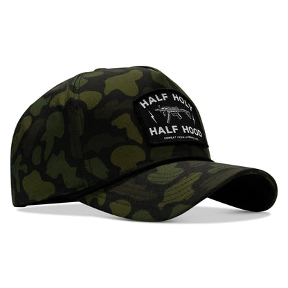 Half Holy. Half Hood. Patch 5 Pannel Rope Snapback