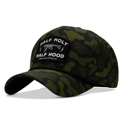 Half Holy. Half Hood. Patch 5 Pannel Rope Snapback