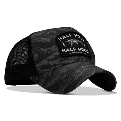 Half Holy. Half Hood Patch Five Panel Breacher Snapback Hat