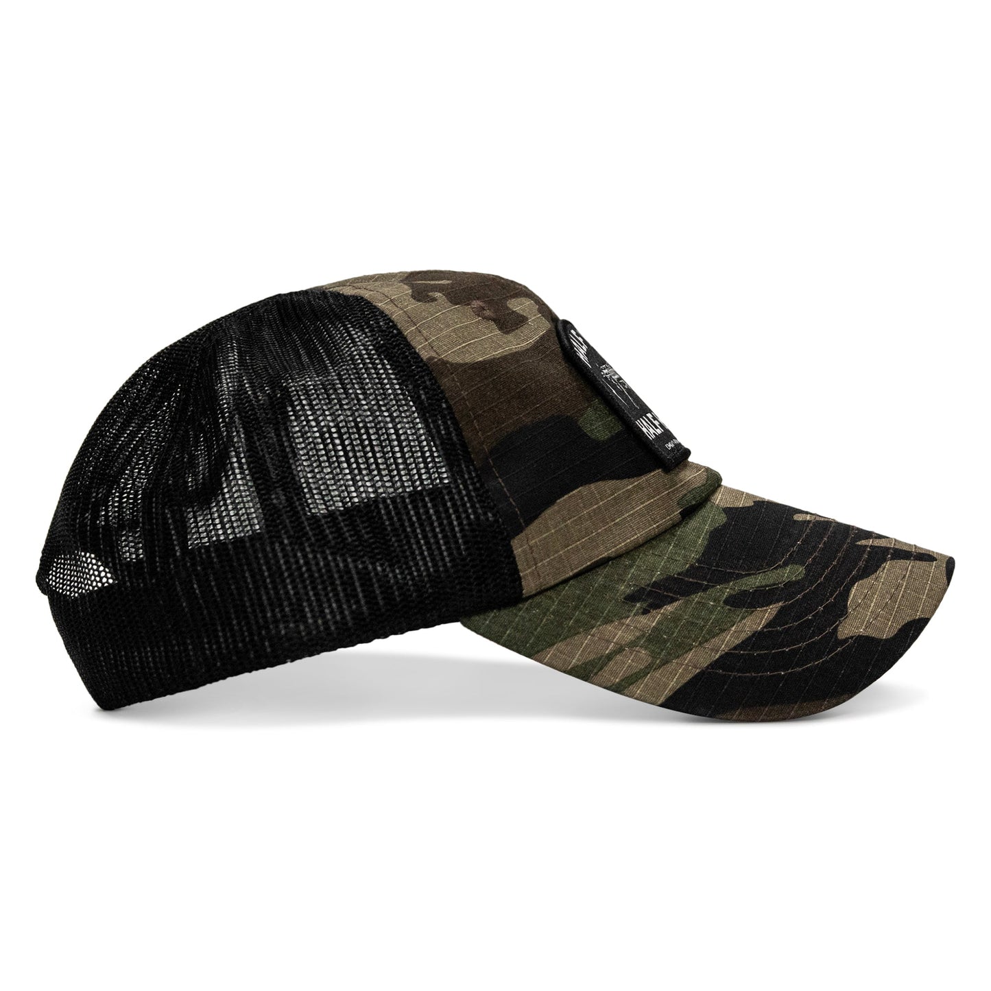 Half Holy. Half Hood Patch. Tactical Ripstop Mesh Snapback Hat