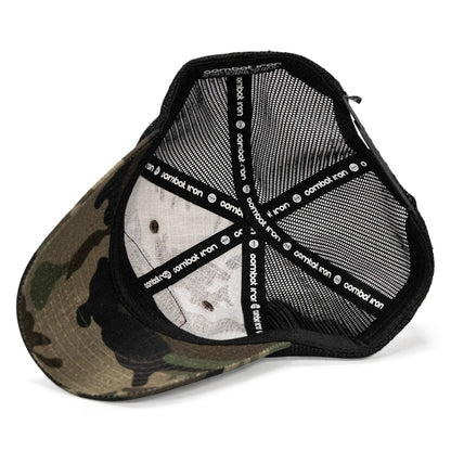 Half Holy. Half Hood Patch. Tactical Ripstop Mesh Snapback Hat
