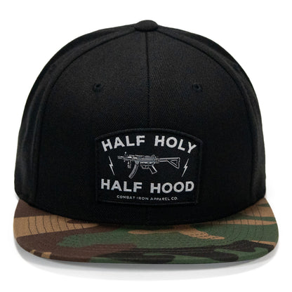Half Holy. Half Hood. Flatbill Hat