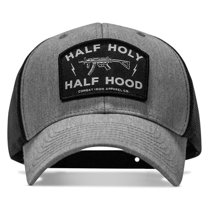 Half Holy. Half Hood. Patch Snapback Hat