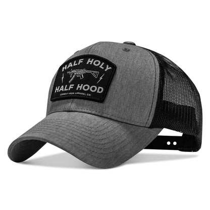 Half Holy. Half Hood. Patch Snapback Hat
