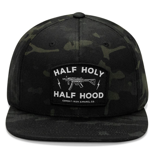 Half Holy. Half Hood. Flatbill Hat