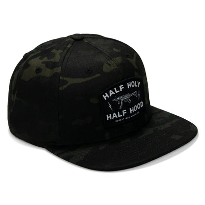 Half Holy. Half Hood. Flatbill Hat