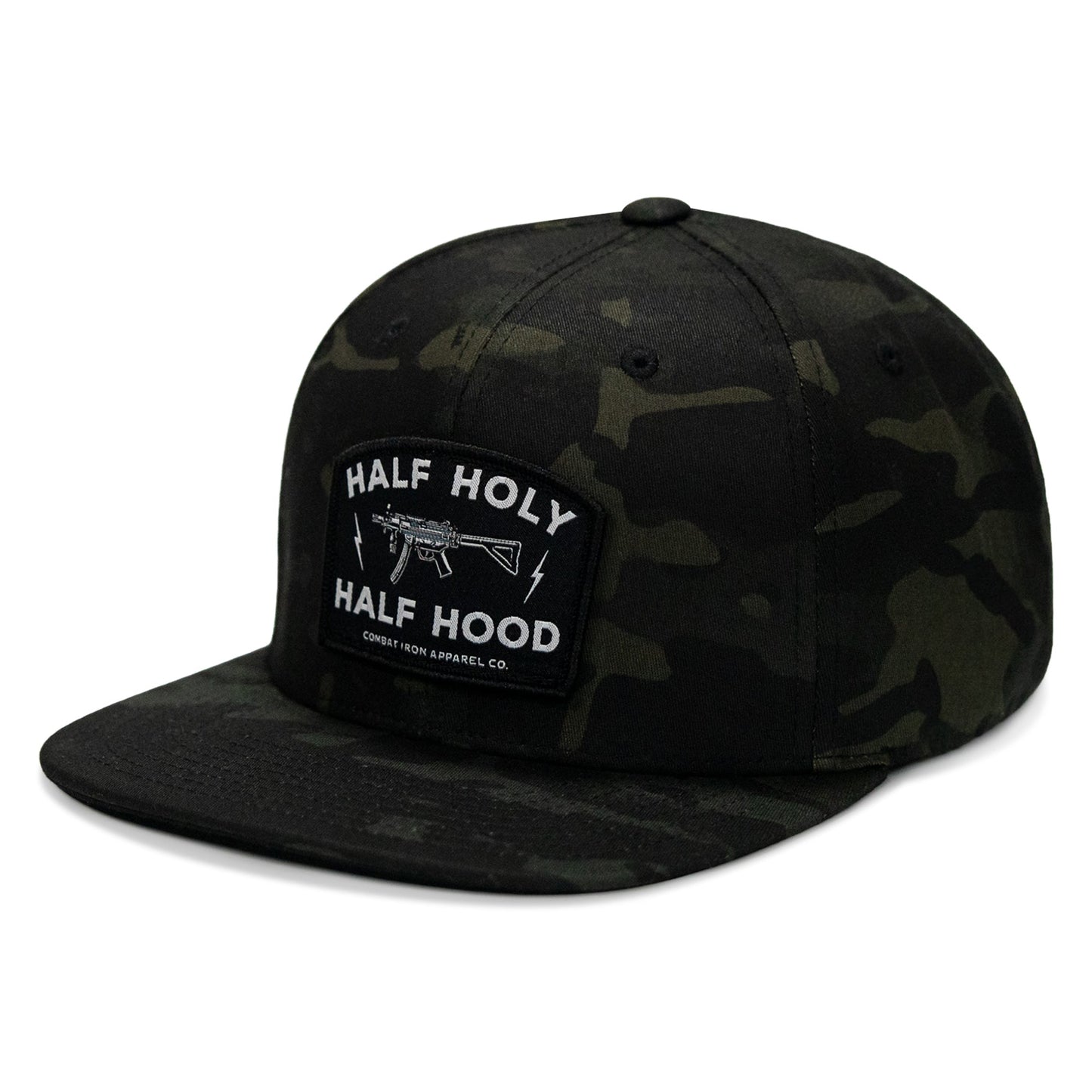 Half Holy. Half Hood. Flatbill Hat